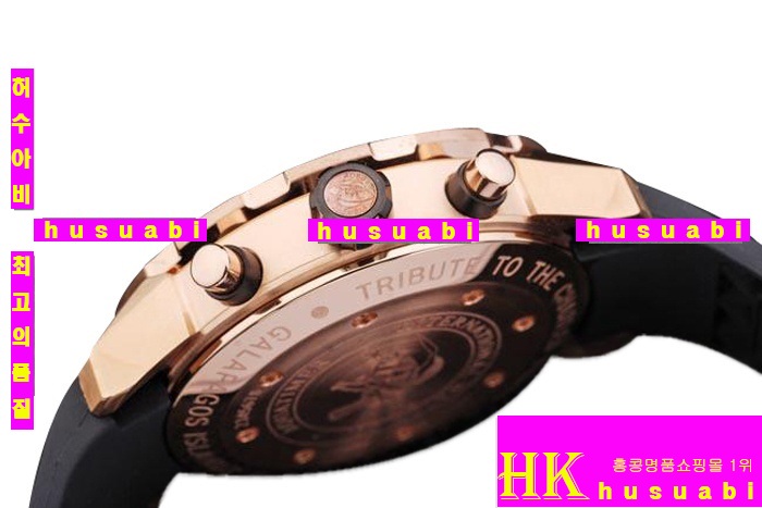 ���̴������� �����ð� Replica IWC Schaffhausen Black Rubber Gold Plated Japanese Quartz Movement 44 x 51 mm. YC010-22