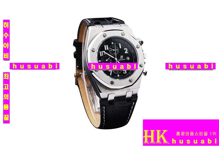 ������ �ð� Replica Audemars Piguet Royal Oak Men Black Diamond Japanese Quartz Movement.928-113