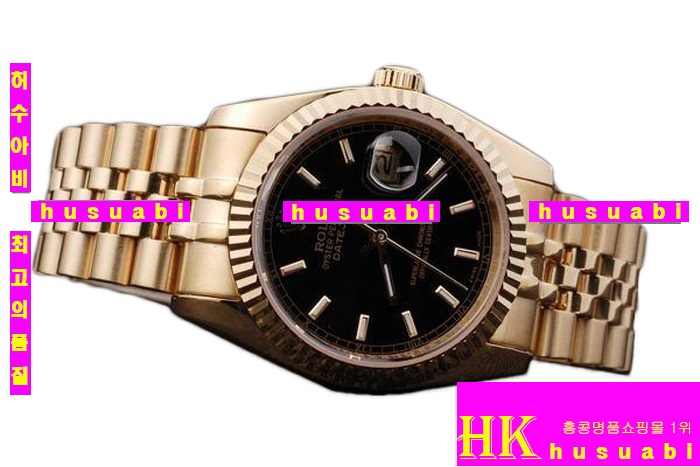 η ڸǰð Replica Rolex Datejust Automatic Movement Black Dial Yellow gold Stainless Men-A1331