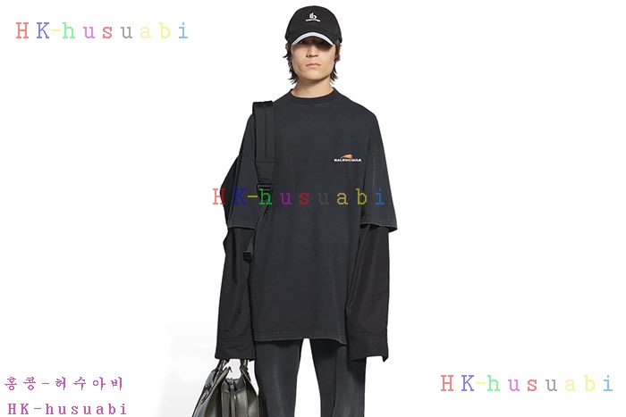 NEW 발렌시아가 긴팔티 신상 B 557239