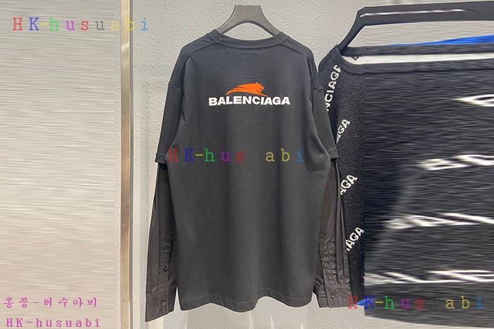 NEW 발렌시아가 긴팔티 신상 B 557239