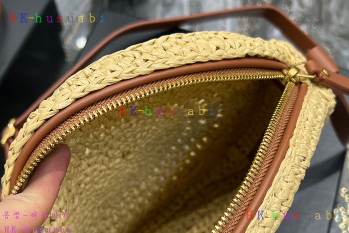 ★미러급★입생로랑 라피아 가죽 SAC ROND 백 685601-3