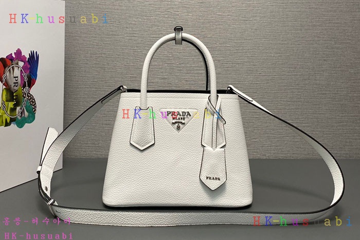 ★미러급★프라다 더블 사피아노 미니 숄더백 블랙 1BG443-4